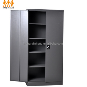 Steel bookcases metal storage cabinets with doors