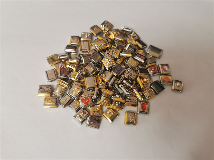 Wholesale Stainless Steel Italian Charms DIY 9mm Charms for 18pcs Charms Bracelet