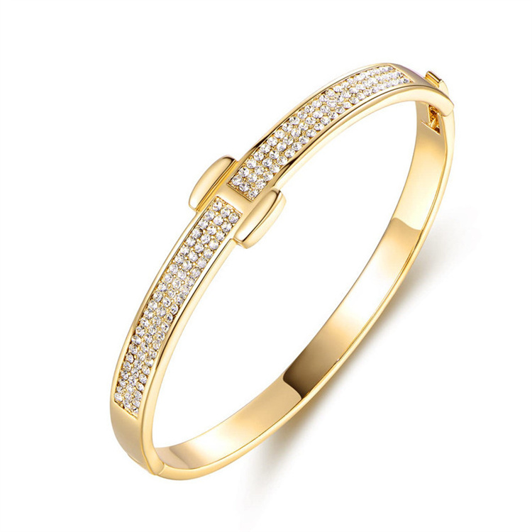 Hot Selling Exquisite Stainless Steel Bracelet Diamond Women'S Minimalist Stainless Steel Bracelet