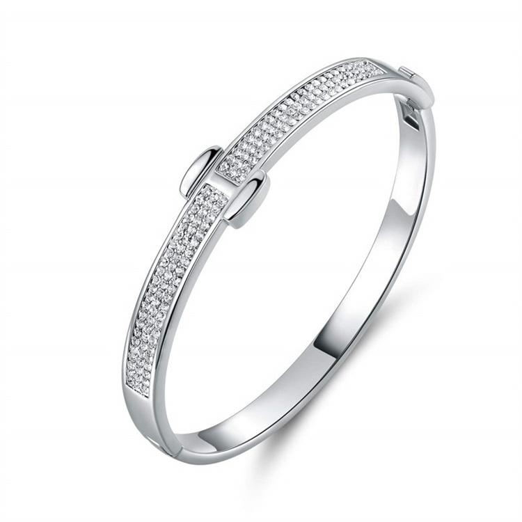 Hot Selling Exquisite Stainless Steel Bracelet Diamond Women'S Minimalist Stainless Steel Bracelet