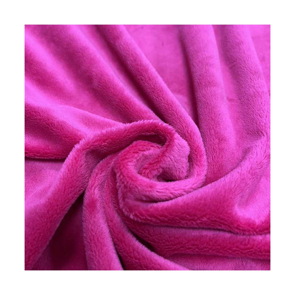 320 gsm heavy thick dimple minky dot solid fleece plush cuddle velour velboa fabric for blanket and toys