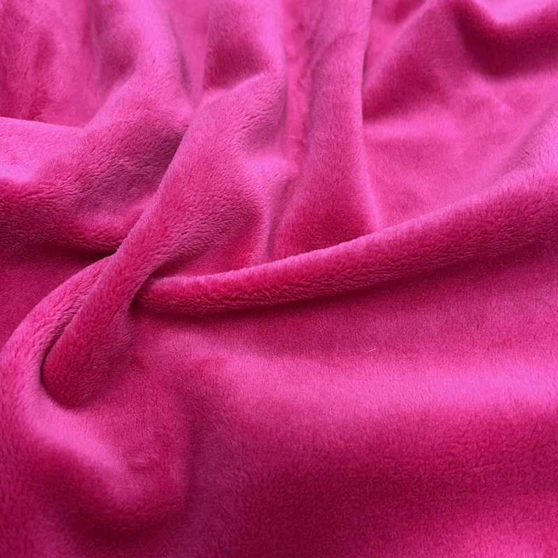 320 gsm heavy thick dimple minky dot solid fleece plush cuddle velour velboa fabric for blanket and toys