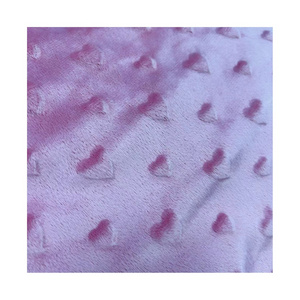 Haoyang Printed Softshell With Fleece Dying 100% Polyester Super Soft Polyester Minky Heart Knitted Velboa Fabric