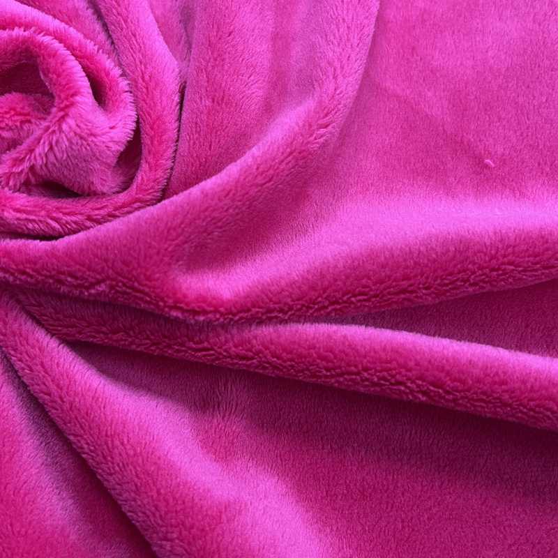 320 gsm heavy thick dimple minky dot solid fleece plush cuddle velour velboa fabric for blanket and toys