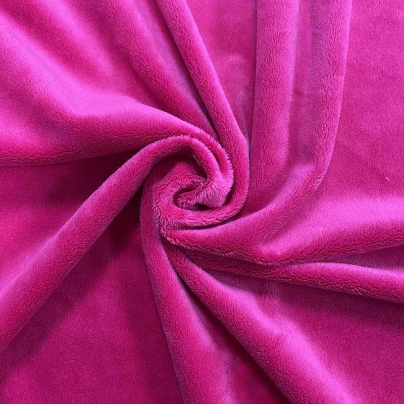 320 gsm heavy thick dimple minky dot solid fleece plush cuddle velour velboa fabric for blanket and toys