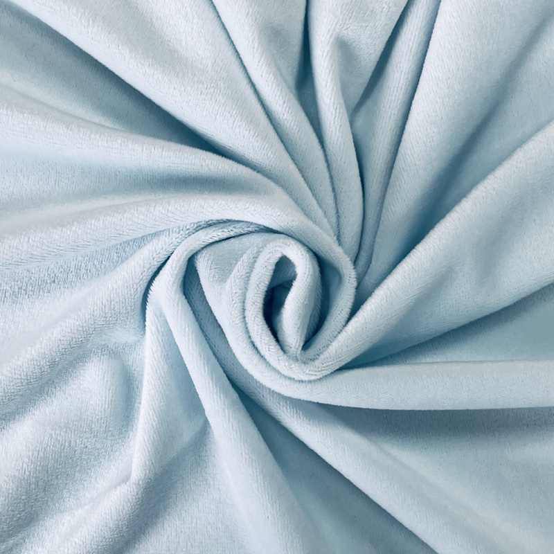 95% Polyester 5%Spandex Super soft DTY four way short pile minky stretch plush velour velvet toy fabric for garment blanket