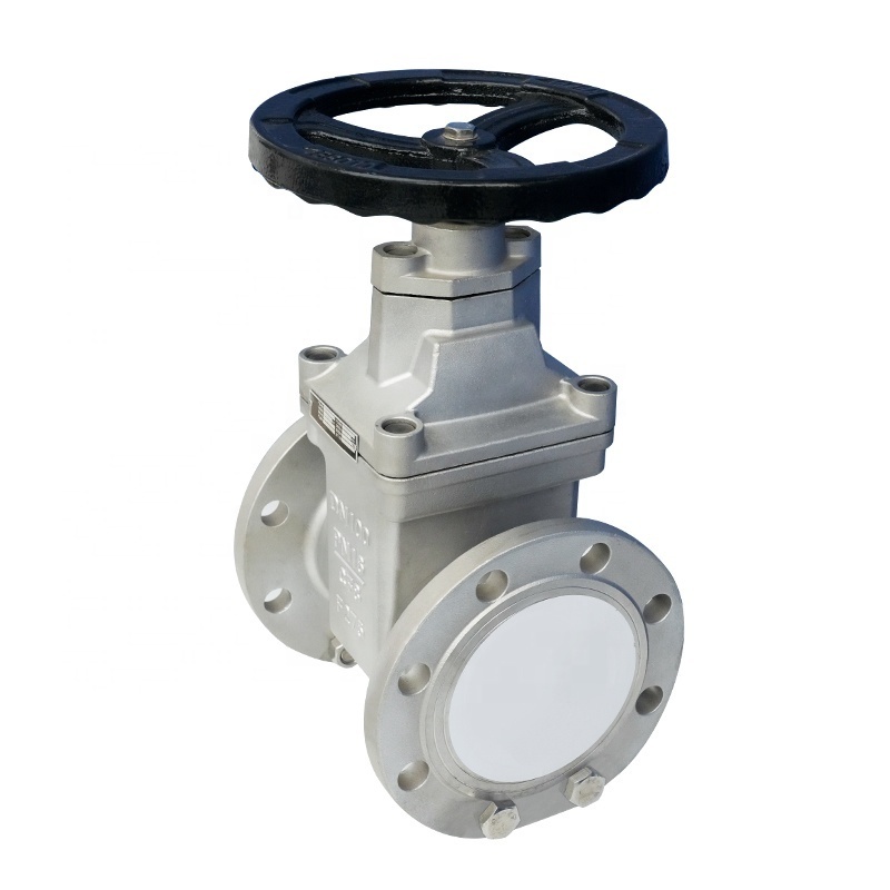 Socket type gate valve ss304 pn 16 slide knife gate valve dn 400