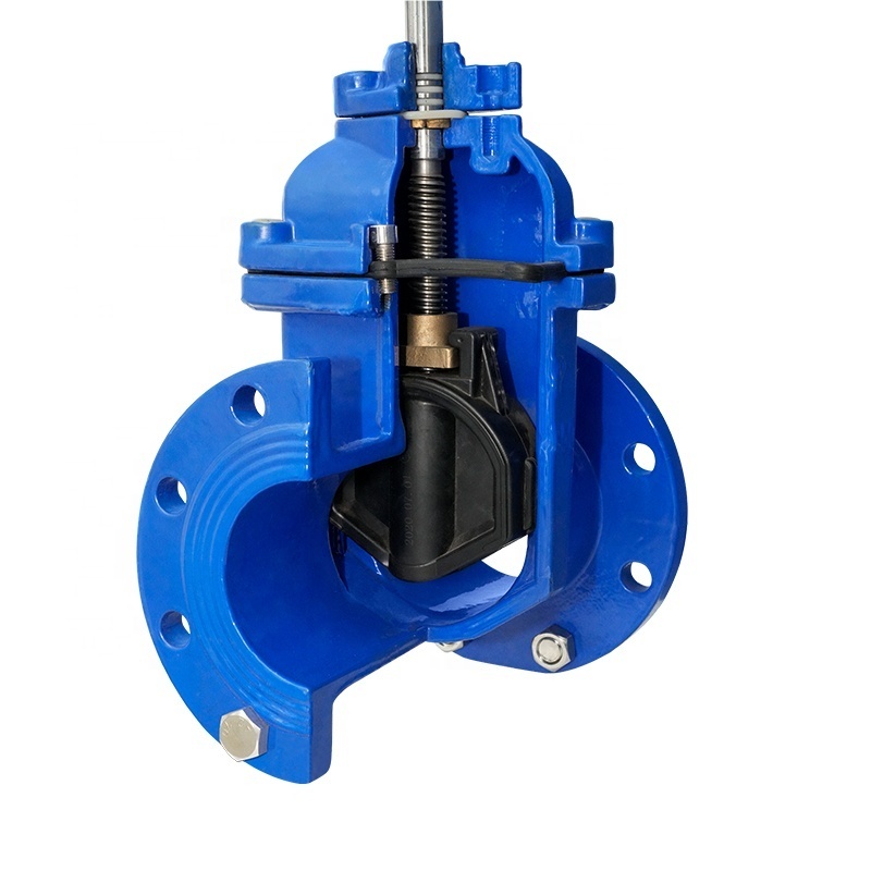 Drain valves mechanical gate valve 4 inches cast iron gateknife gate valve