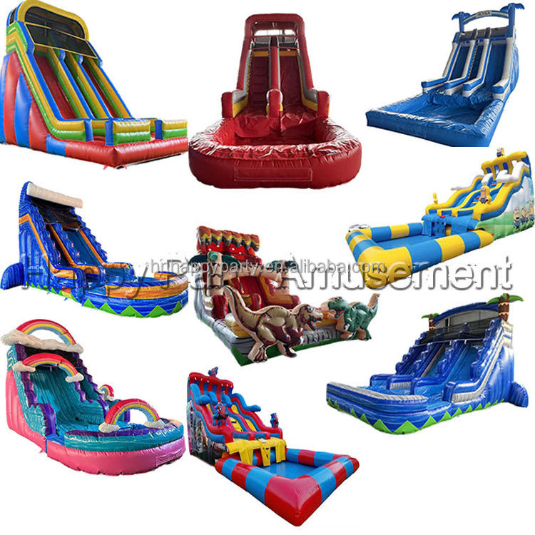 Commercial  popular water slides inflatable water slide water park with pool nip slip on a waterslide