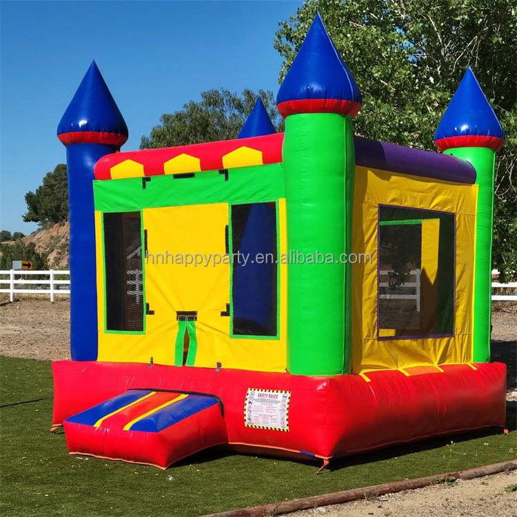 Blue bounce house bouncy castle jumping inflatable toys for kids