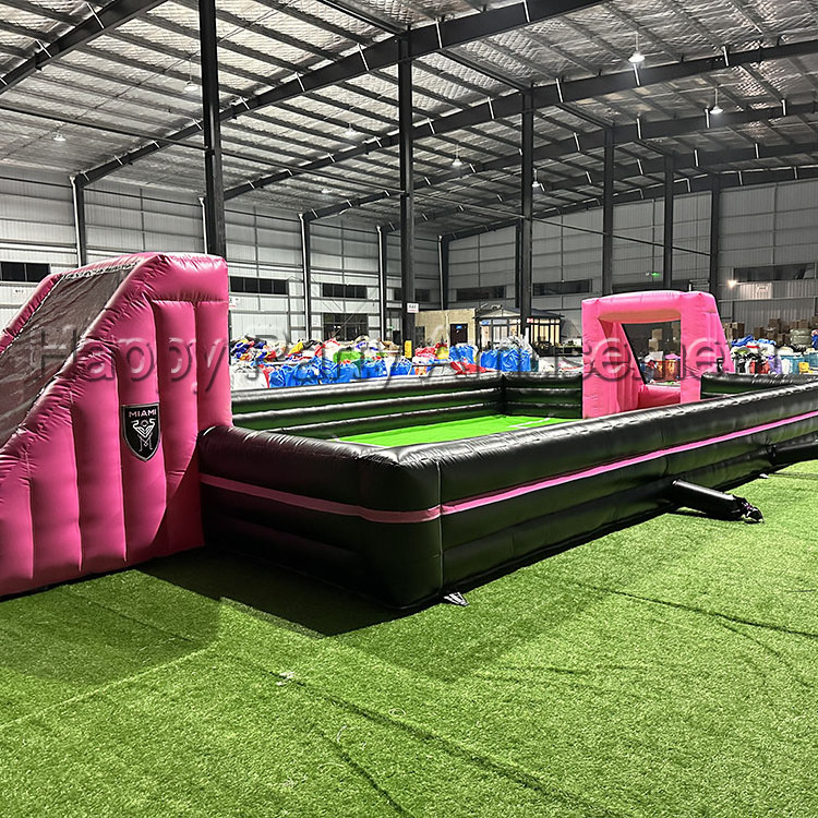 Factory price inflatable playground high duty pvc vinyl outdoor  indoor games football game fence for kids adults