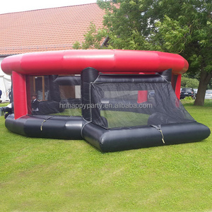 Giant blow up inflatable pitch football panna soccer field cage with air blower