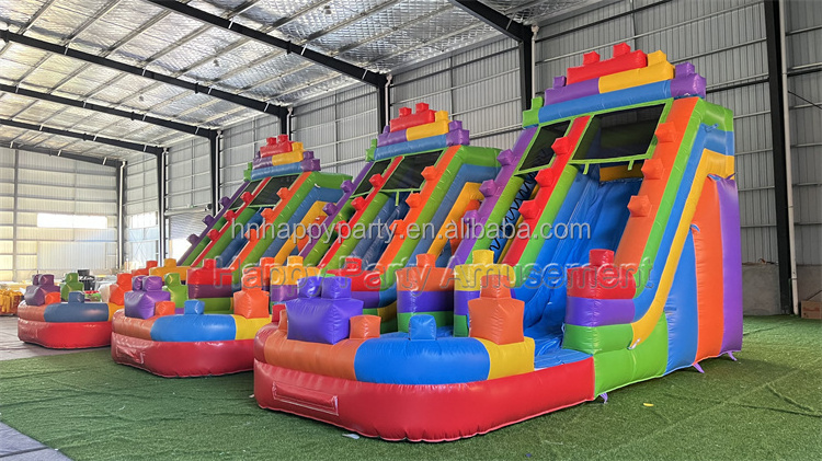 Commercial  popular water slides inflatable water slide water park with pool nip slip on a waterslide