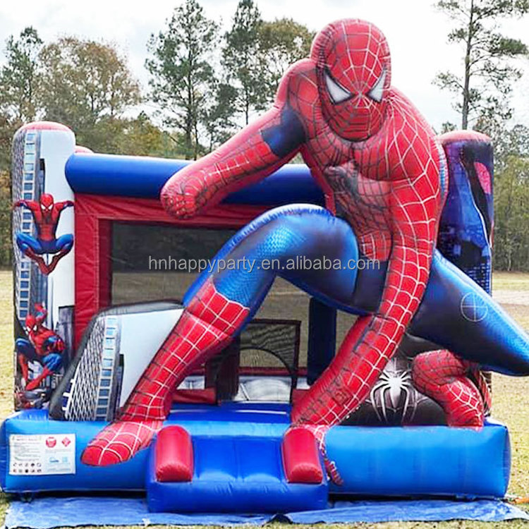 Hot sale bouncy house spiderman bouncy castle kids commercial inflatable jumping bouncy castle