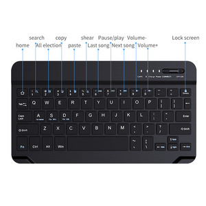 KAKU 8 inch universal portable mobile phone tablet wireless blue tooth keyboard