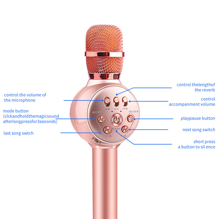 2020 Professional KTV mobile phone mini cable wired USB and 3.5cm Handheld karaoke studio microphone