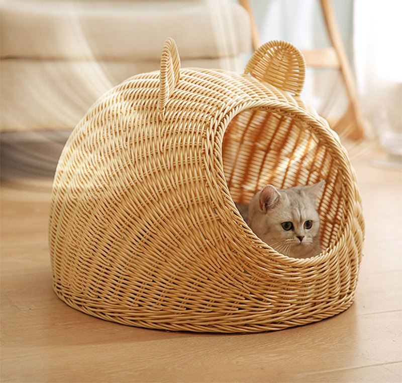 Hot Choice Rattan Bed For Pet House For Pet Dog Cat Steel Wires OEM Design Customized Variety of Colors from Vietnam