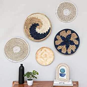 Handwoven Best Choice Seagrass Wall Hanging Decor Set  Ornaments Home Decoration Living Room OEM Customized Wholesale In Vietnam