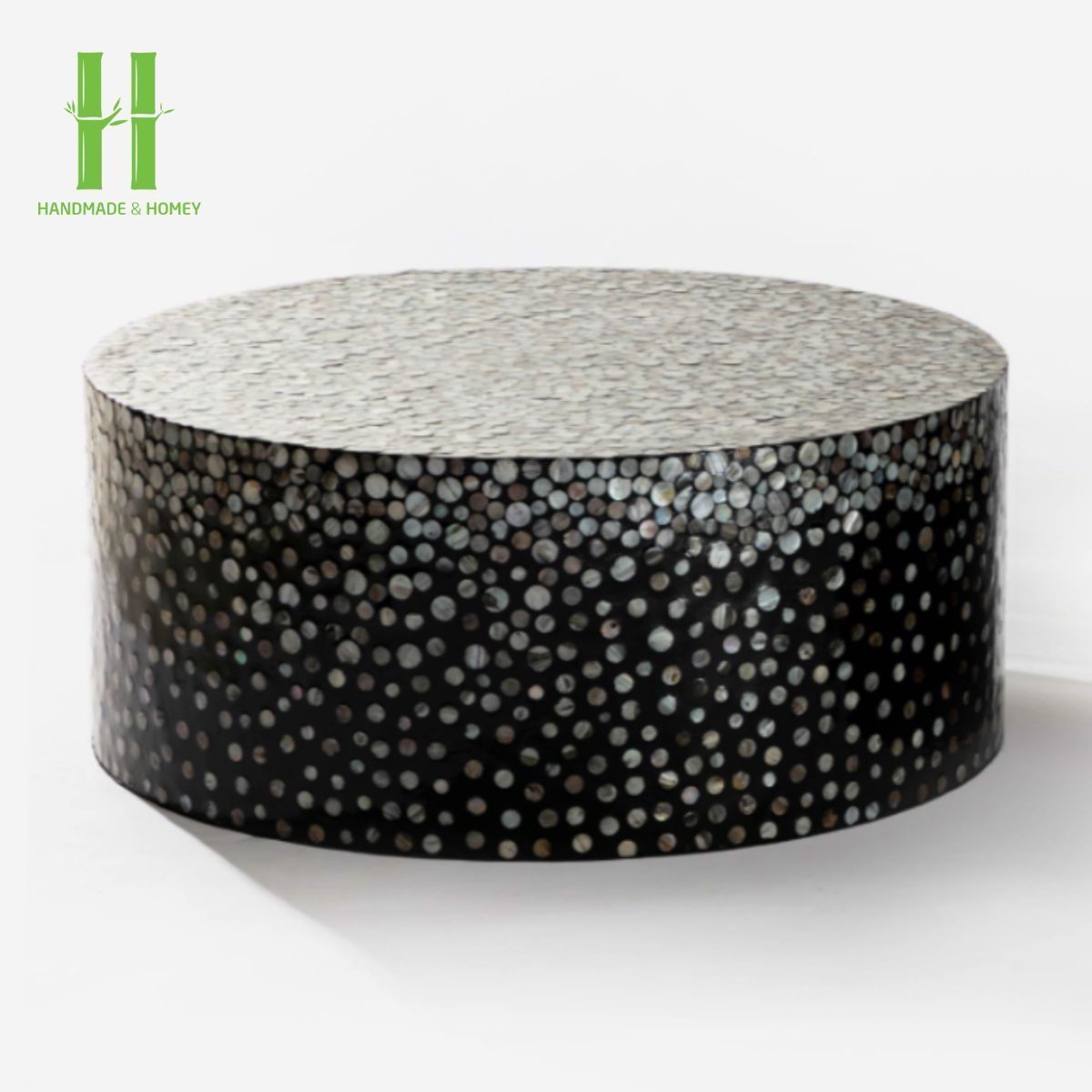 High Quality Mother of Pearl Shell Mosaic Coffee Table OEM Design Customize Decor Home Furniture From Vietnam Best Price