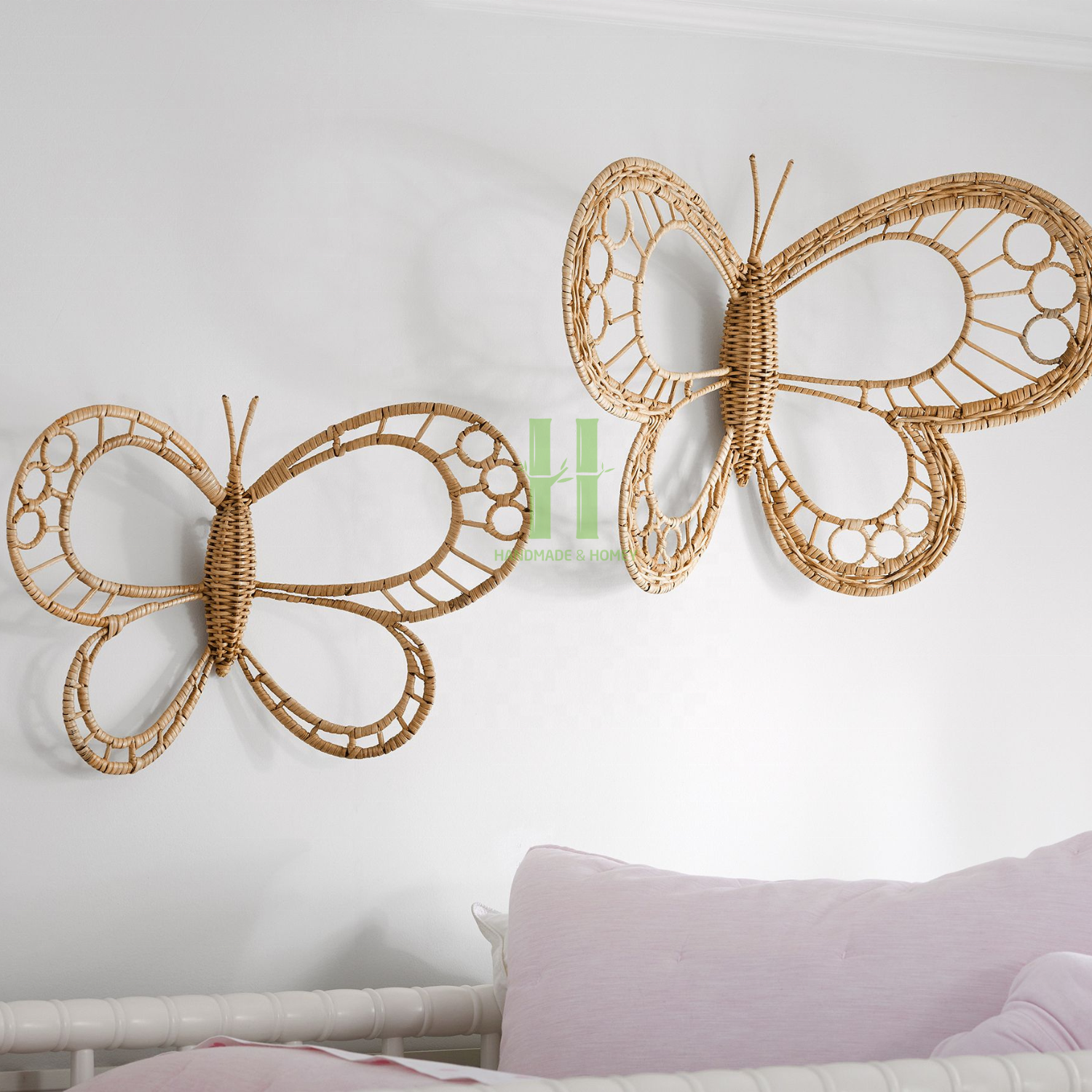 New Choice Rattan Nursery Decor For Kid Room Wall Decor Rattan Rainbow Decor for Bedroom OEM Customized Vietnam