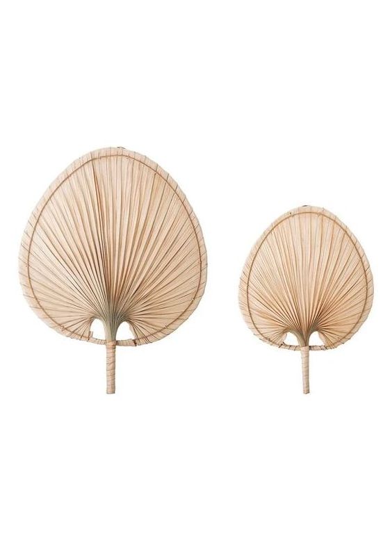 Best Selling Palm Leaf Hand Fan Wall Decor  Room Living Or Bedroom  OEM Customized Vietnam Handmade Factory Directly