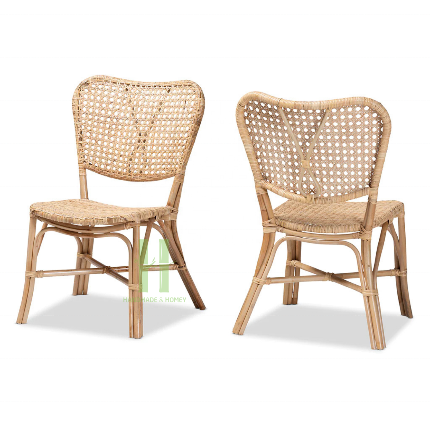 Modern Rattan Lounge Chairs for Kitchen Room Wicker Arm Chair HNH Craft Rattan Furniture Collection for 2024