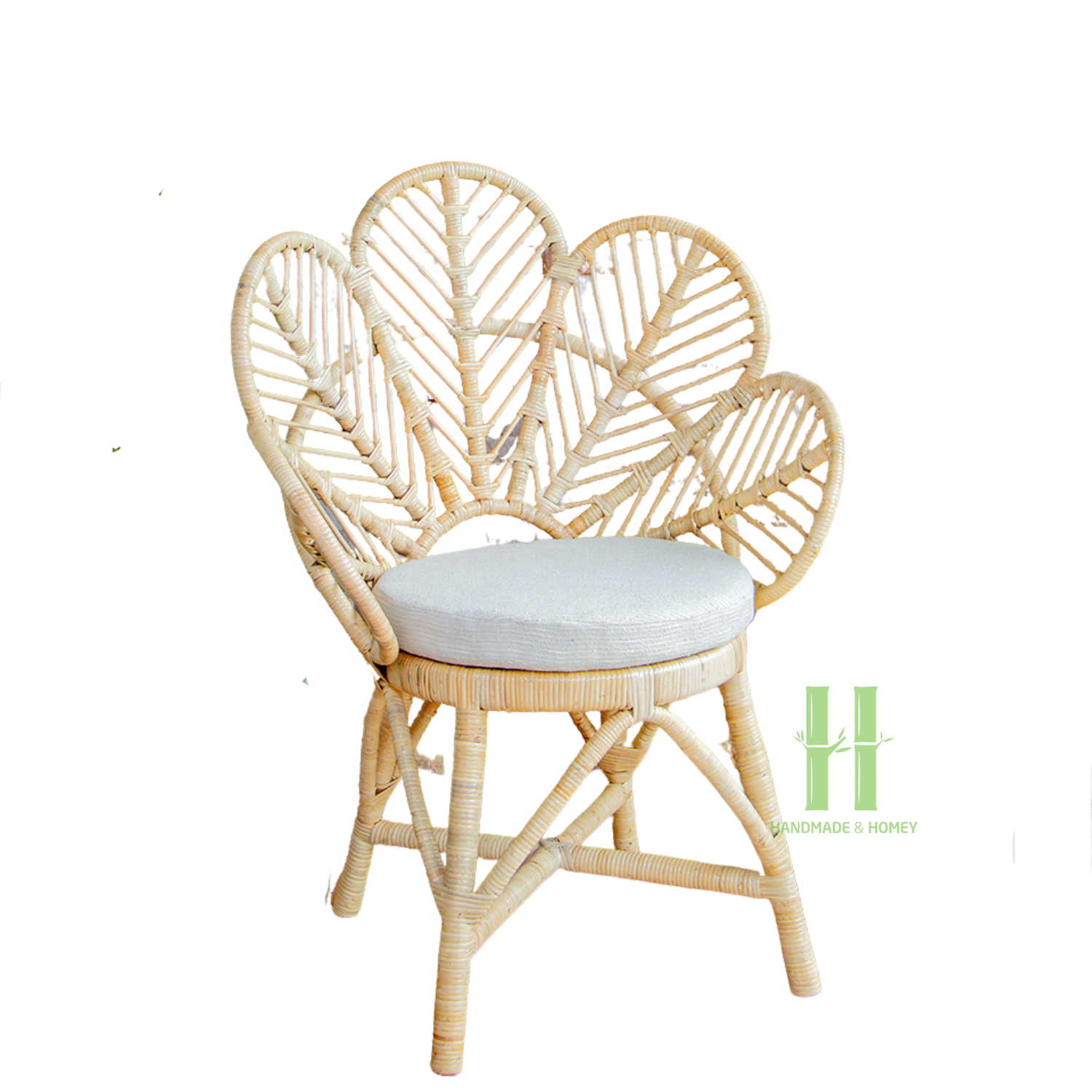 Set of 2 Handmade Rattan Dining Chair Modern Chairs for Living Room Bed Rooms Customized Design Package in Vietnam Factory