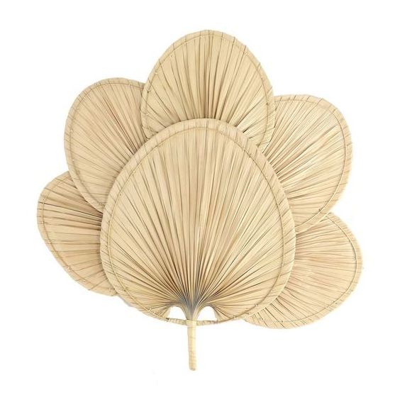 Best Selling Palm Leaf Hand Fan Wall Decor  Room Living Or Bedroom  OEM Customized Vietnam Handmade Factory Directly