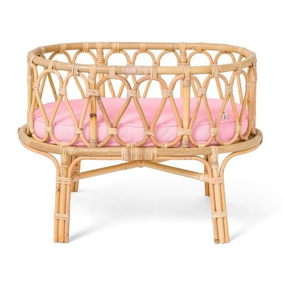 New Trend Poppie Toys Rattan Doll Bed Doll Crib For Babi Rattan OEM Design Customize Handmade In Vietnam Wholesale