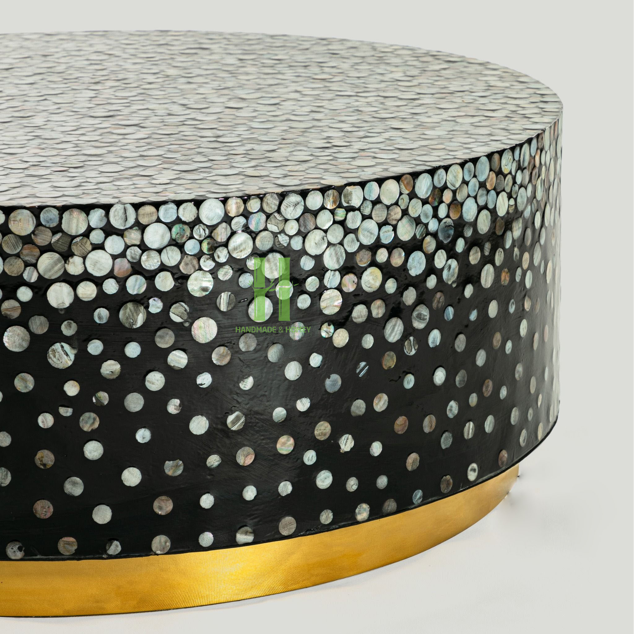 Best Selling Mother of Pearl Side Table OEM Design Customize Handmade Decor Home Furniture From Vietnam Factory Directly