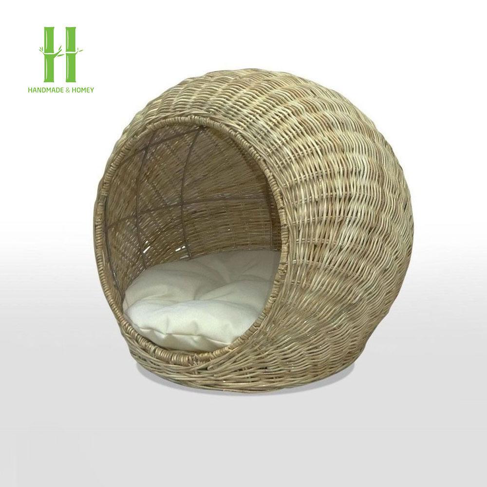 Hot Choice Rattan Bed For Pet House For Pet Dog Cat Steel Wires OEM Design Customized Variety of Colors from Vietnam