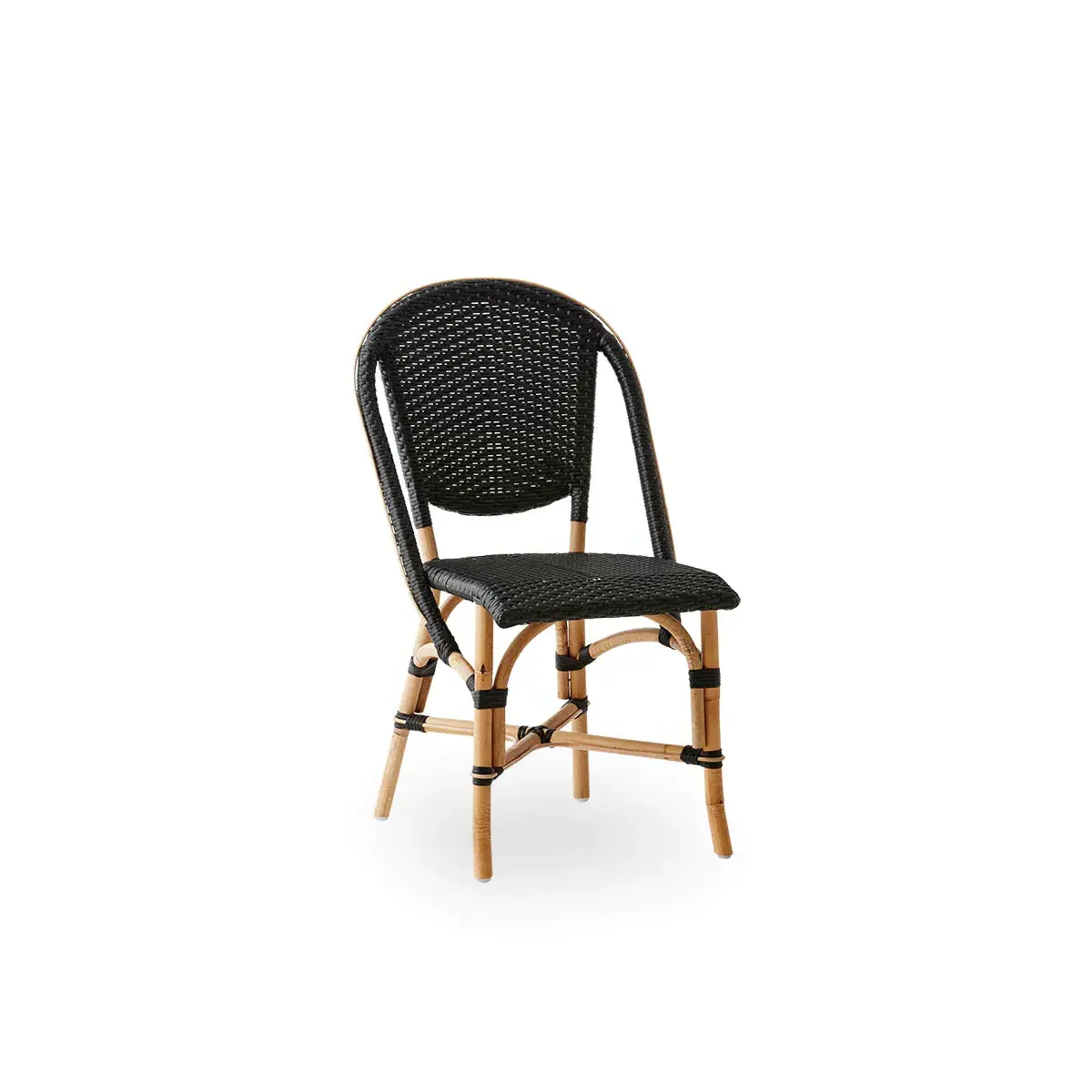 High Quality Rattan Dining Chair Black Handmade For Kitchen Room Rattan Chair OEM Acceptable Variety of Color Vietnam Handmade