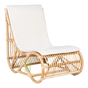 Modern Loft Rattan Chair Best Lounge Chair for Relaxing Reading Wicker Armchair with Natural Finish OEM Package in Vietnam