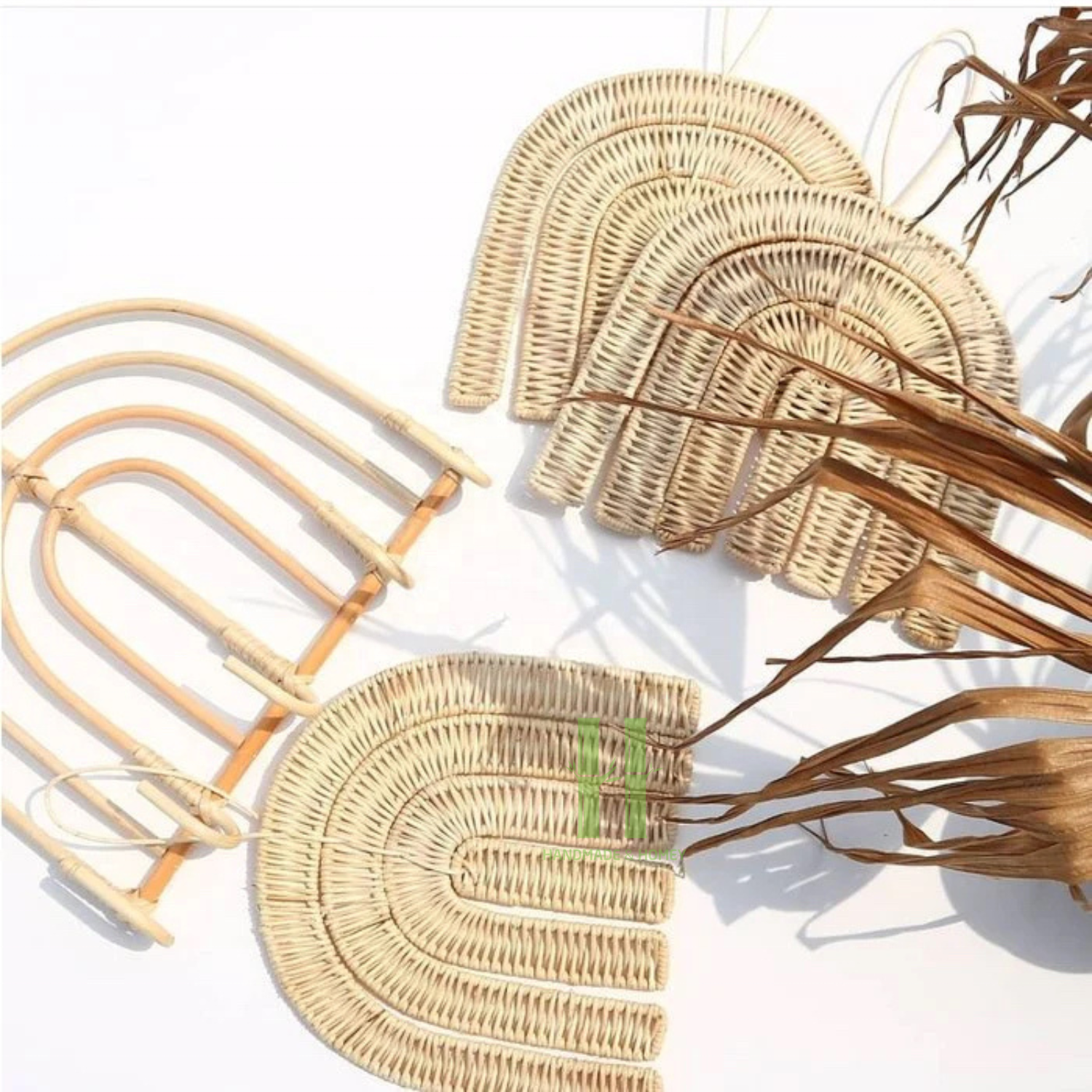 New Choice Rattan Nursery Decor For Kid Room Wall Decor Rattan Rainbow Decor for Bedroom OEM Customized Vietnam