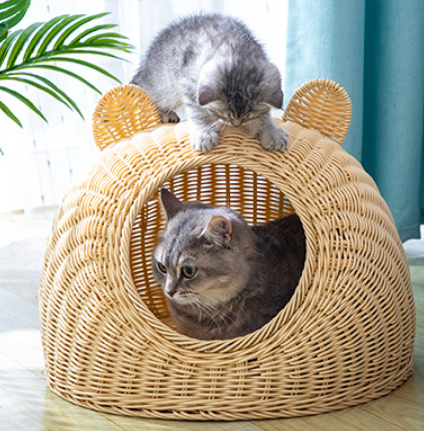 Hot Choice Rattan Bed For Pet House For Pet Dog Cat Steel Wires OEM Design Customized Variety of Colors from Vietnam