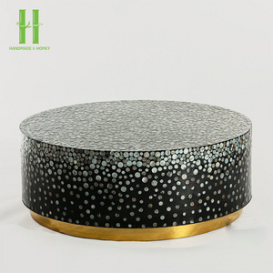 Best Selling Mother of Pearl Side Table OEM Design Customize Handmade Decor Home Furniture From Vietnam Factory Directly