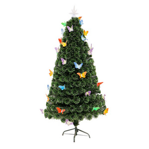 Custom Size Fiber Optic Christmas Tree Festive Party Decoration Multicolor Fiber Optic Christmas Tree