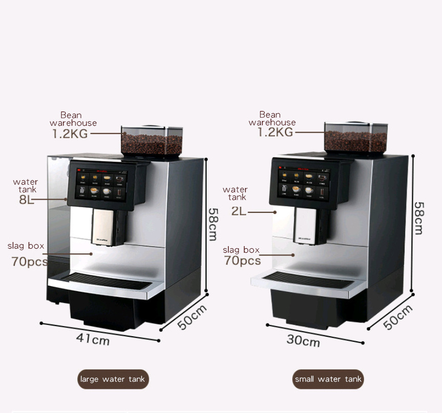 HCYM Automatic Imported Espresso Machine Office Smart Coffee Machine Stainless Steel for Business Coffee Maker