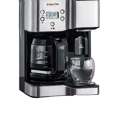 HCYM Best Tasting Drip Coffee Maker 2021 Small Coffee Drip Machine with Two Dispenser for Coffee Maker and Hot Water