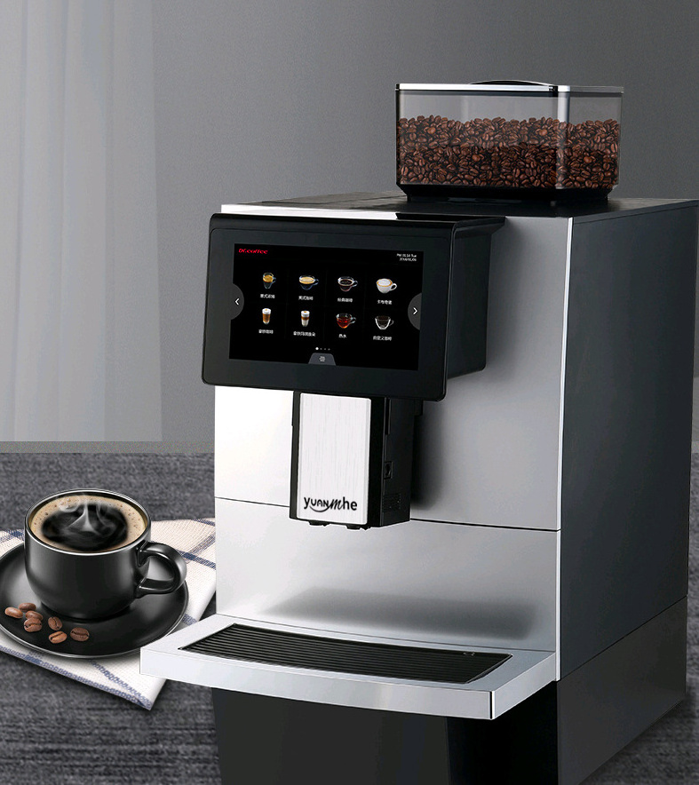 All in One Espresso Coffee and Espresso Maker with Steamer and Bean Grinder for Small Business