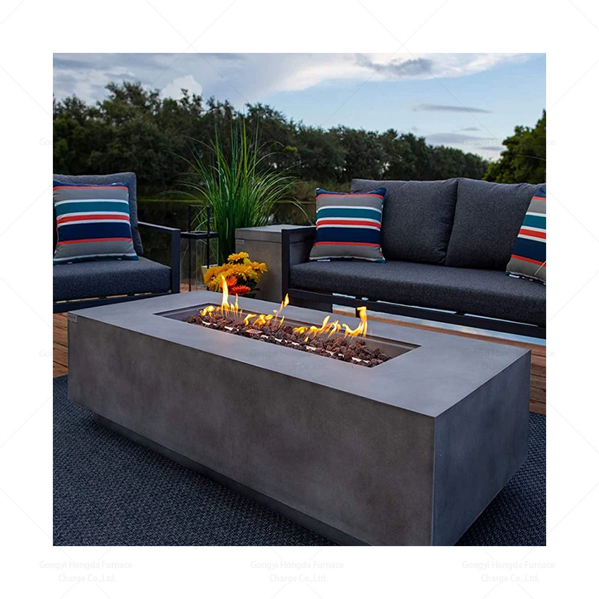 table top propane portable natural gas fire pit modern outdoor patio smokeless corten steel fire pit