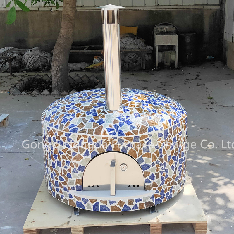 home use mini commercial 400 degree charcoal grill pizza oven outdoor turkish barbeque wood fire mobile pizza oven