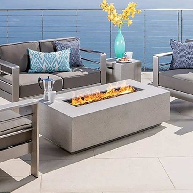 outdoor patio fireplace fire pit bowl rectangular heater ethanols custom concrete fireplace outdoor for home