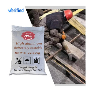 acid-resistant boiler castable refractory cement high alumina refractory castable corundum with low cement