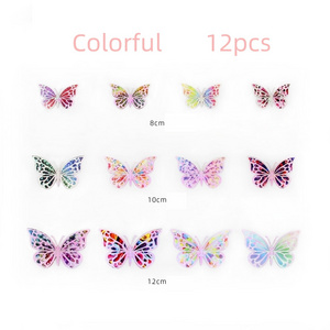 3D Butterfly Wall Stickers Wall Stickers 3D Home Decoration Wedding Party Decoration Background Butterflies 3D Butterfly Cards