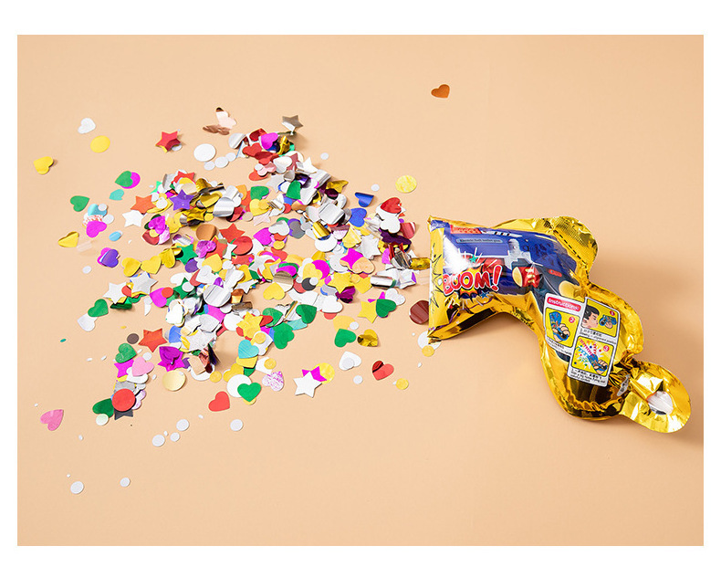 Confetti Cannon Foil Balloon Material Boom Fireworks Gun Toy Pistol Balloon Fireworks