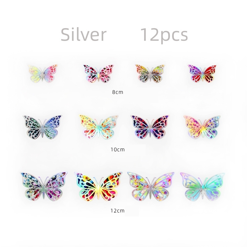 3D Butterfly Wall Stickers Wall Stickers 3D Home Decoration Wedding Party Decoration Background Butterflies 3D Butterfly Cards