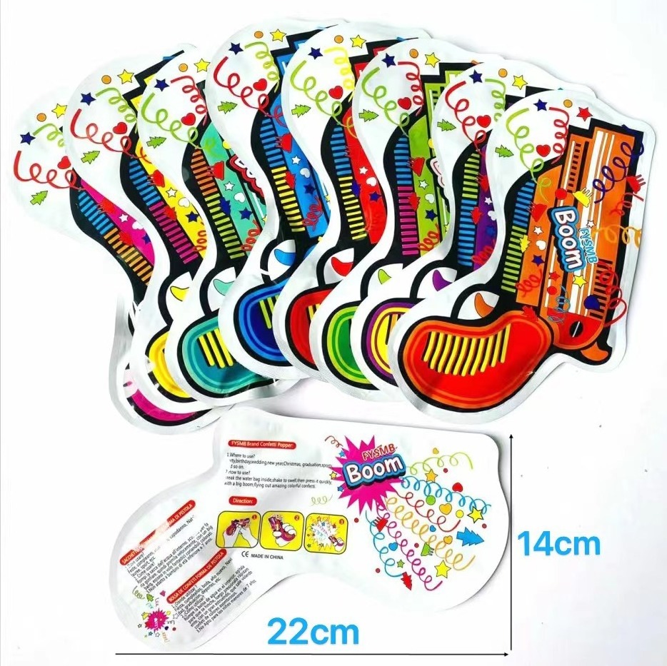 Foil Confetti Party Balloons Toy Gun Inflatable Fireworks Gun Toys Confetti Gun