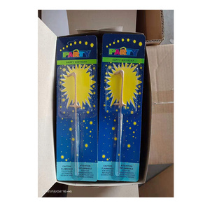 Cold Sparklers fireworks Wholesale 0-9 number shaped sparkler fireworks indoor wedding sparklers Smokeless Birthday Candles