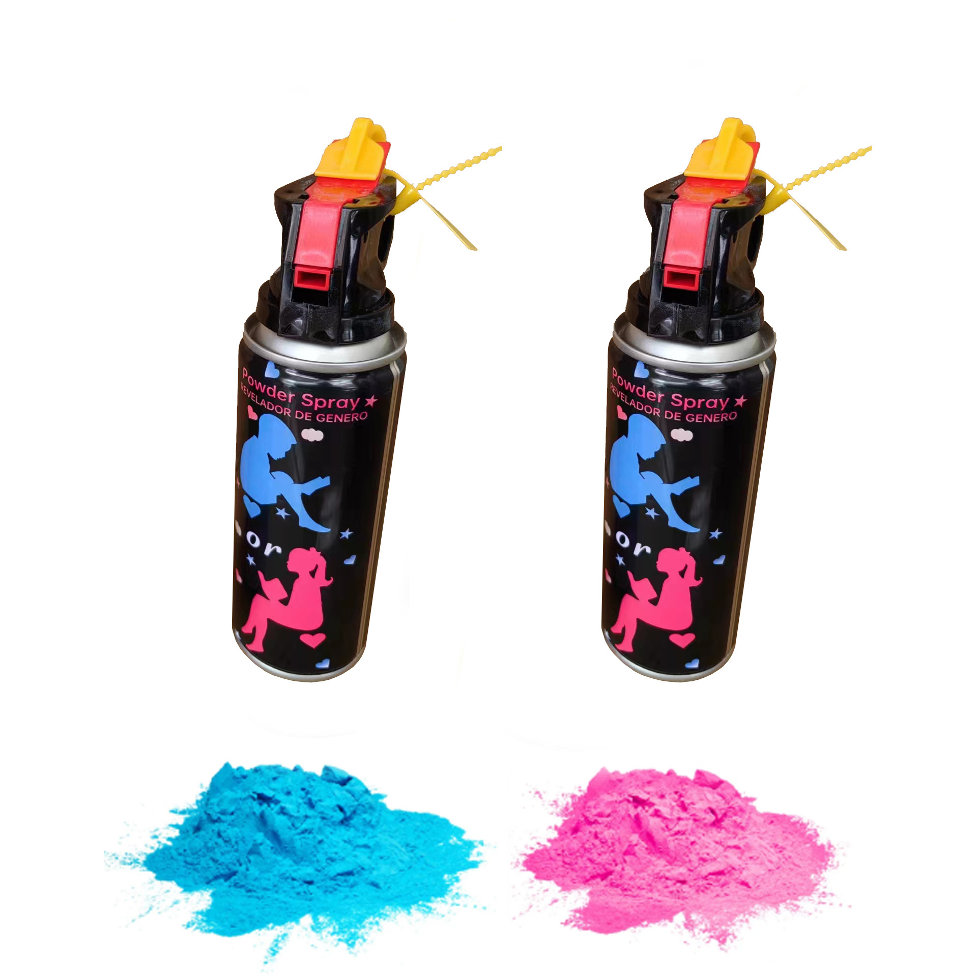 Custom Powder Spray Color Gender Reveal Fire Extinguisher Party Supplies Gender Reveal Powder Spray